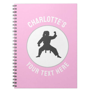 Caderno Espiral Artes marciais personalizadas caratê Taekwondo Lut