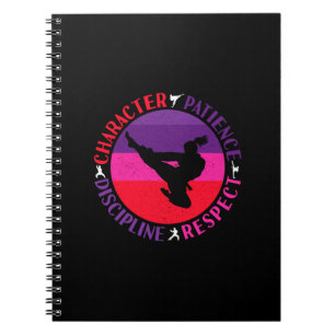 Caderno Espiral Artes Marciais Valores Fundamentais - Caratê