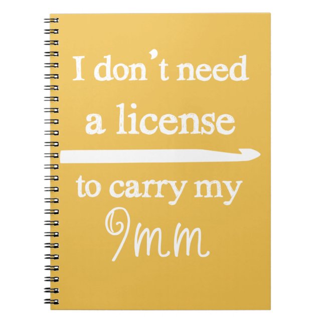 Caderno Espiral Artesanatos de Licença de Gancho Crochet {Dark} (Frente)