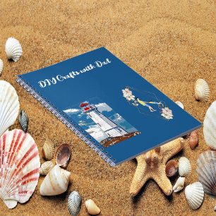 Caderno Espiral ARTESANATOS FIXOS com Pai, farol de ligação auxili
