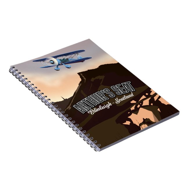 Caderno Espiral Arthur's Seat Edinburgh Scotland (Lado Direito)