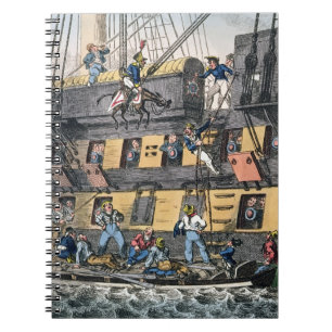 Caderno Espiral Artilharia do vôo ou um fuzileiro naval de cavalo