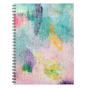 Caderno Espiral Artista Azul. Apresentação Contemporânea Branca. T