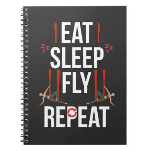 Caderno Espiral Artista de ioga aérea dançarina de dança eriali