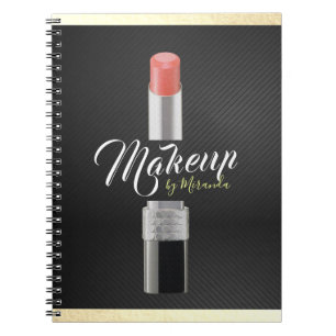 Caderno Espiral Artista moderno Stylist Beauty Salon Lipstick