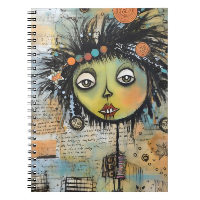 Caderno Espiral ArtLady 7 encantadora e angustiada (Frente)