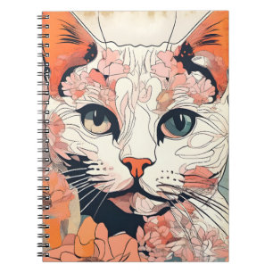 Caderno Espiral Artsy Cat