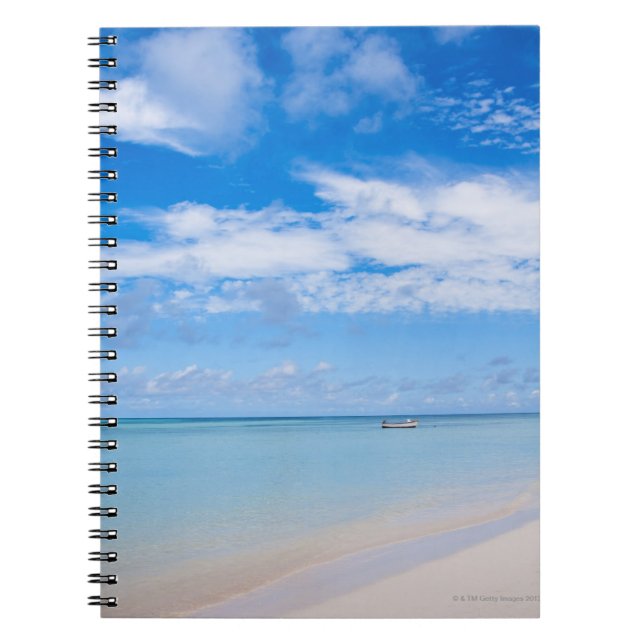 Caderno Espiral Aruba, praia e mar (Frente)