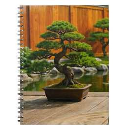 Caderno Espiral Árvore Bonsai do Dragão do Equilíbrio