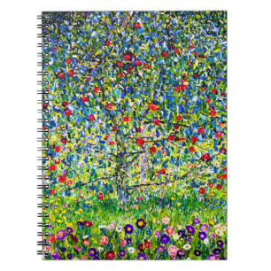 Caderno Espiral Árvore da Apple Gustav Klimt