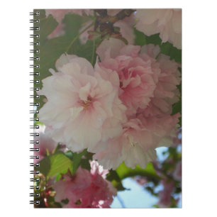 Caderno Espiral Árvore de cereja I Primavera Floral com duas flore