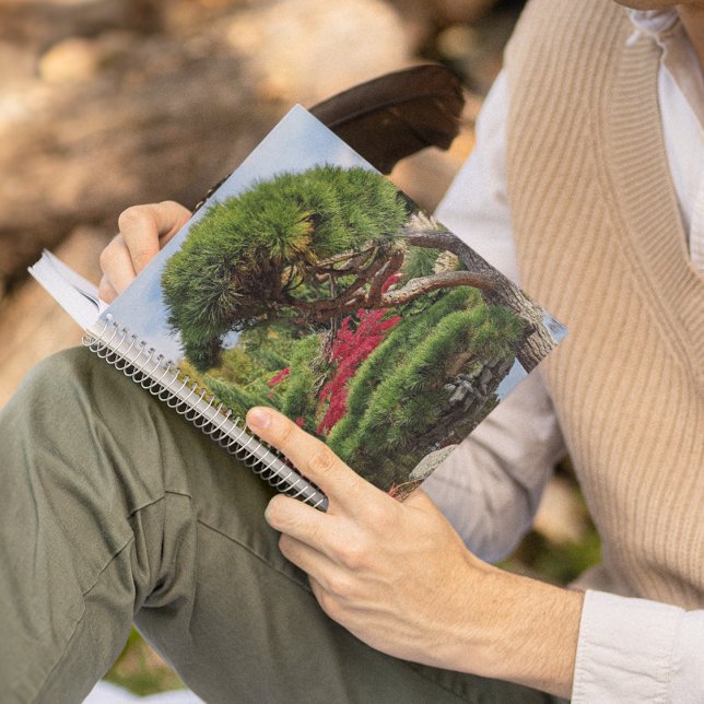 Caderno Espiral Árvore de Mapeamento Japonês Preto e Vermelho (In Situ)