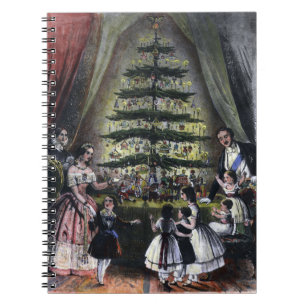 Caderno Espiral Árvore de Natal da Rainha Victoria