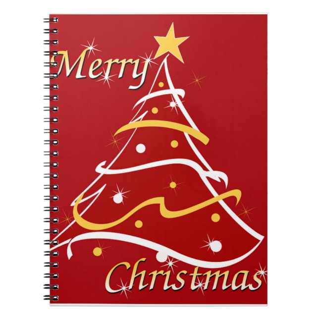 CADERNO ESPIRAL ÁRVORE DE "NATAL FELIZ" (Frente)