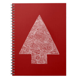 Caderno Espiral Árvore de Natal Moderna
