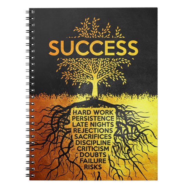 Caderno Espiral Árvore de Sucesso Falha (Frente)
