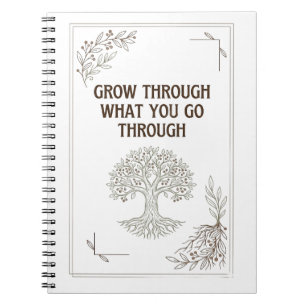 Caderno Espiral Árvore Inspiradora da Vida Motivacional