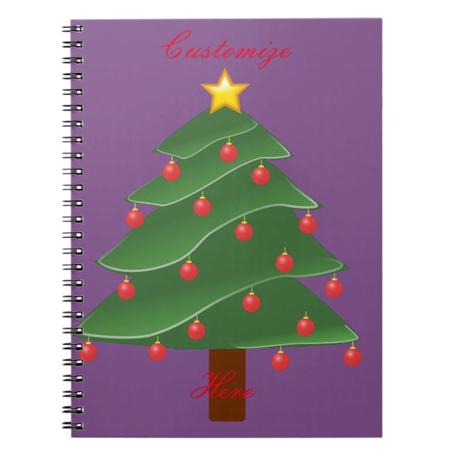 Caderno Espiral Árvore Natal Trocado (Frente)