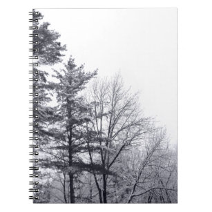 Caderno Espiral Árvores cobertas por neve: Verticais