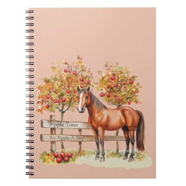 Caderno Espiral Árvores de Maçã de Cavalo (Frente)
