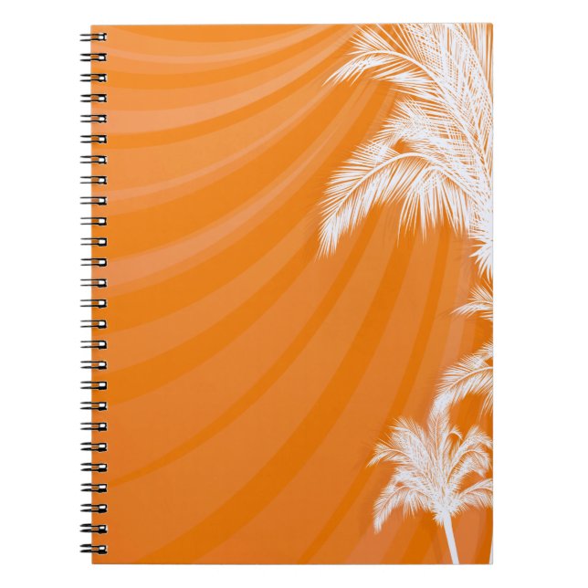 Caderno Espiral Árvores de Plama Sunset (Frente)