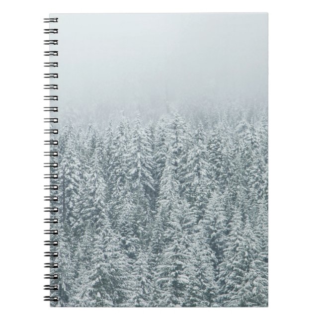 CADERNO ESPIRAL ÁRVORES QUE COBREM NEVE (Frente)