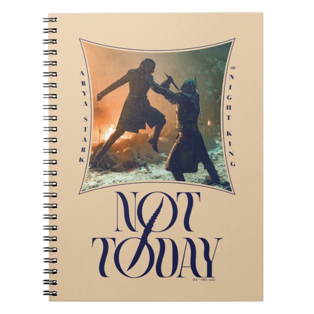 Caderno Espiral Arya Stark Vs, O Rei Noturno (Frente)