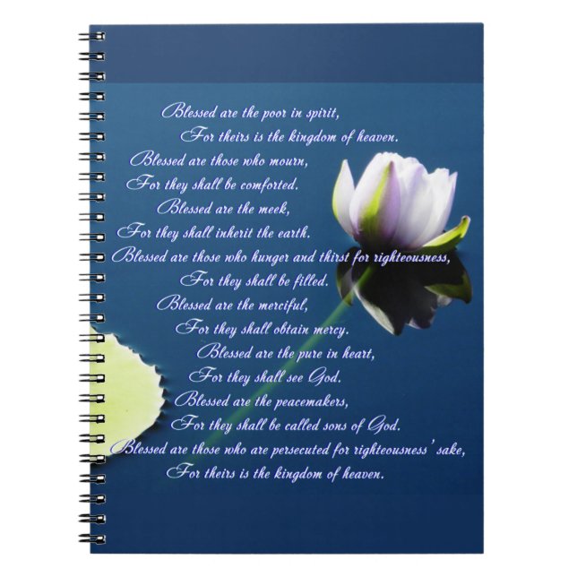 Caderno Espiral As Beatitudes (Frente)
