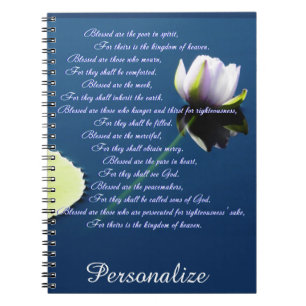 Caderno Espiral As Bem-Aventuranças Personalizadas