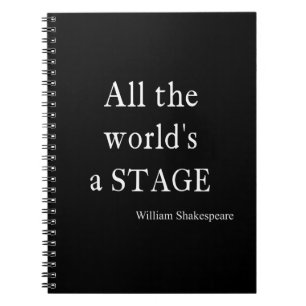 Caderno Espiral As citações de Shakespeare todo o mundo são