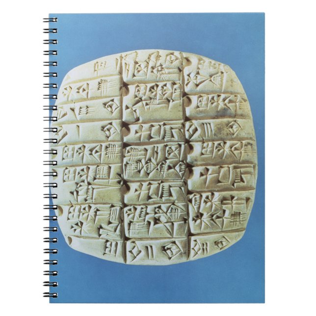 Caderno Espiral As contas apresentam com roteiro cuneiform, c.2400 (Frente)