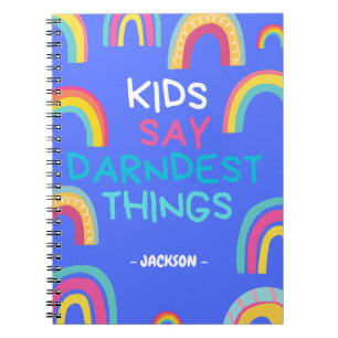 Caderno Espiral As Crianças Dizem as Coisas Mais Estranhas