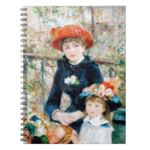 Caderno Espiral As Duas Irmãs, No Terrace Auguste Renoir