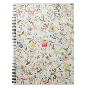Caderno Espiral As flores selvagens projetam para o material de