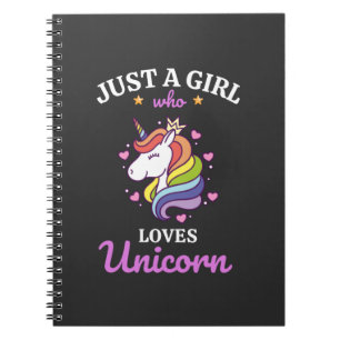 Caderno Espiral As garotas adoram o Unicorn Fan Club