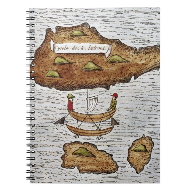 CADERNO ESPIRAL AS ILHAS DE LADRONE (Frente)