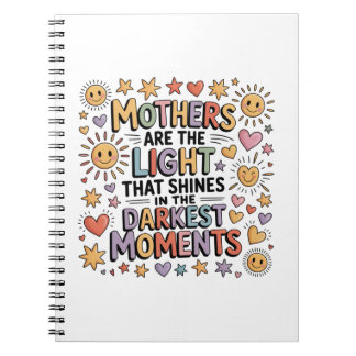 Caderno Espiral As mães são a luz que brilha nos momentos