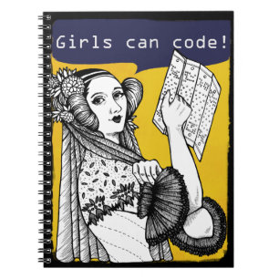Caderno Espiral As meninas podem codificar!