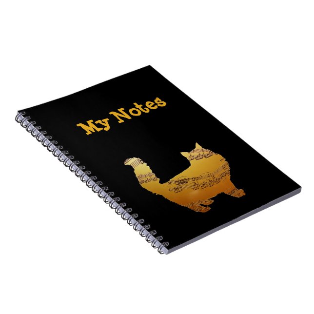 Caderno Espiral As Minhas Notas, Notebook Escolar, Notas Musicais  (Lado Direito)