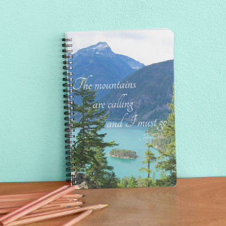 Caderno Espiral As montanhas chamam o lago das montanhas cotas