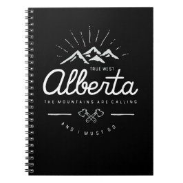 Caderno Espiral As Montanhas de Alberta estão chamando de "Eu prec