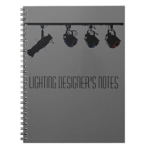 Caderno Espiral As notas de desenhista de iluminação