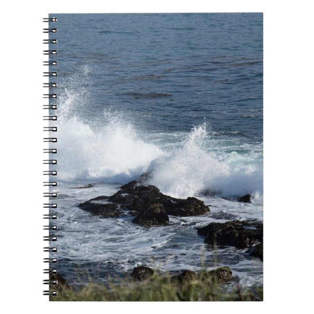 Caderno Espiral As ondas do Oceano Pacífico (Frente)