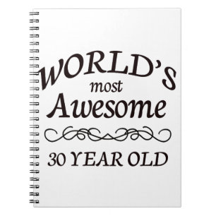 Caderno Espiral As pessoas de 30 anos as mais impressionantes do