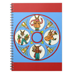 Caderno Espiral as quatro estações de um coelho