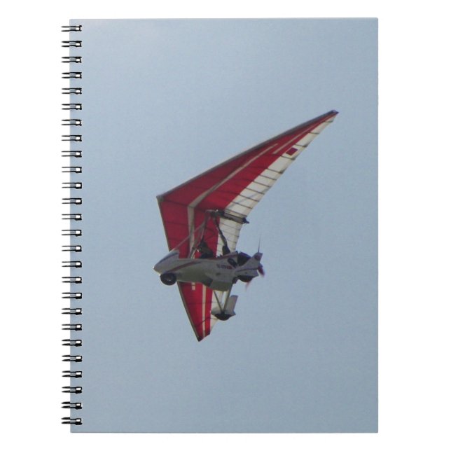 Caderno Espiral Asa-delta motorizada (Frente)