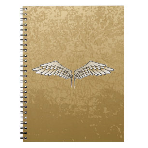 Caderno Espiral Asas bege