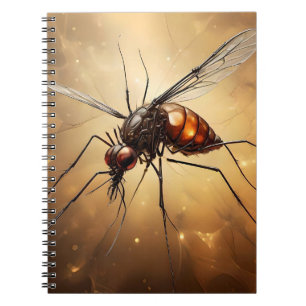 Caderno Espiral Asas Itriciadas: A Arte Fractal Mosquita