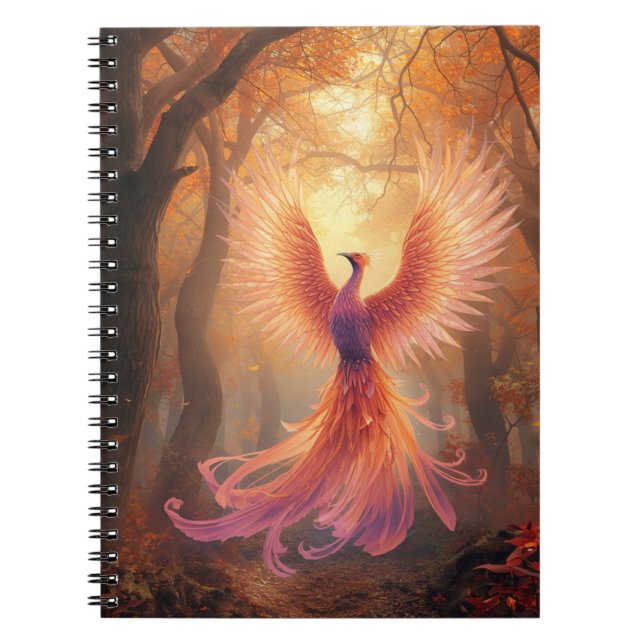 Caderno Espiral Ascensão espiral de notebook Phoenix em Shades de  (Frente)