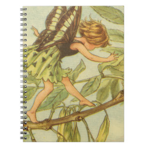 Caderno Espiral Ash Tree Fairy Walking on Branch